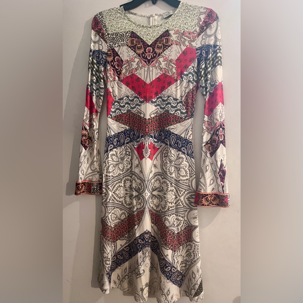 Etro Multicolor Long Sleeve Dress